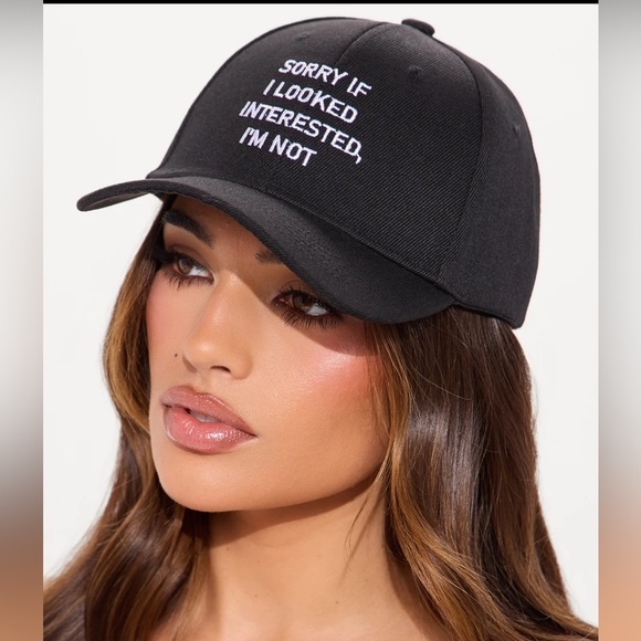 Not interested Baseball Cap - Picture 1 of 2
